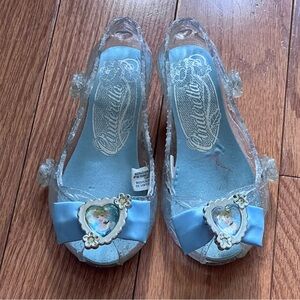 Disney Children Girls Cinderella Light-Up Glitter Slipper Shoes - Size 7/8